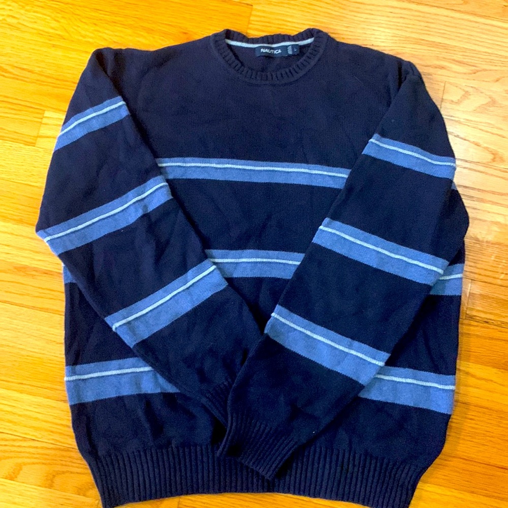 Mens large Nautica 100% Cotten sweater